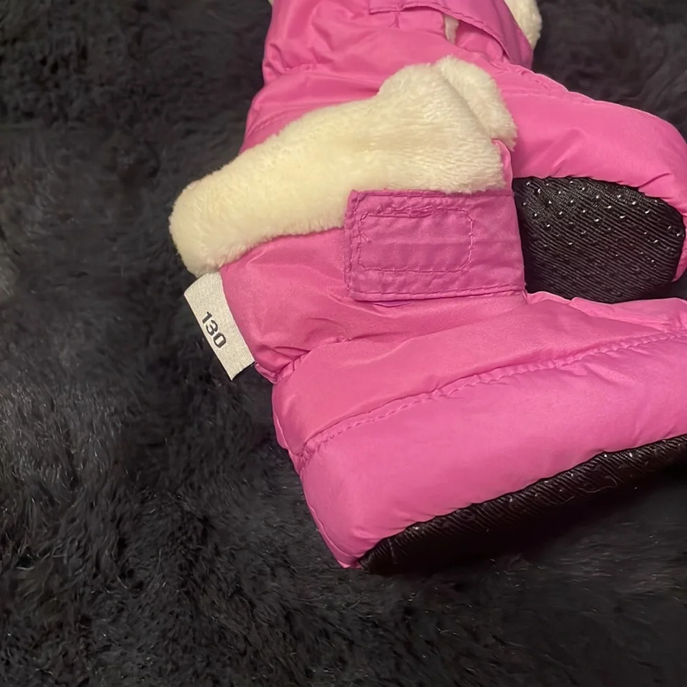 Down filled baby booties